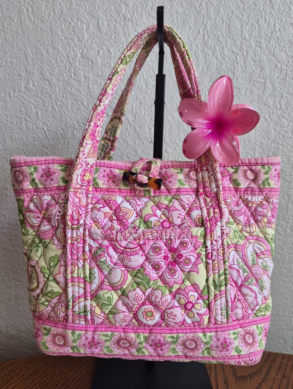 Vera Bradley Petal Pink Small Toggle Tote Handbag